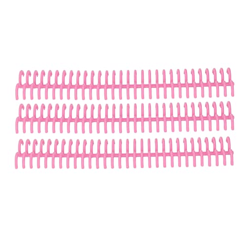 30 Loch Lose Blattbindungsstreifen, 22 Mm Innendurchmesser, 10 Pcs Kunststoffbindungsringe, Verschleiß Resistent, für Büro- und Schülergebrauch (Rosenate) von Eacam