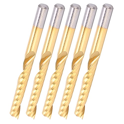 5pcs Spiralrouter-Bits Aluminium-Schneiden CNC-Endmühle 4mm X 25 Mm X 45 Mm, Hochgeschwindigkeitsstahl für Nichteisenmetalle, Einfache Installation und Breite Anwendungen 5pcs Spiralrouter-Bits Aluminium-Schneiden CNC-Endmühle 4mm X 25 Mm X 45 Mm, Hochgeschwindigkeitsstahl für Nichteisenmetalle, Einfache Installation und Breite Anwendungen von Eacam