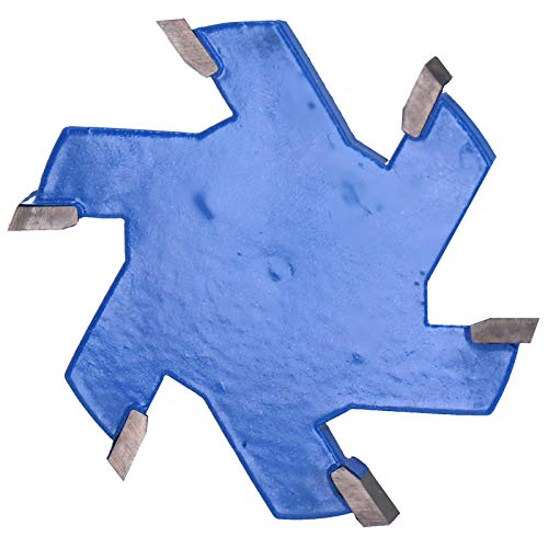 6-Fluter-Router-Bit, YG8-Legierung + 45# Kohlenstoffstahlschneider, T-Slot-Fräser, für Holzschlitz, Elektrische Mahlmaschine (1/2 Handle) von Eacam