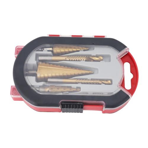 6-teiliges Stufenbohrer-Set mit Sechskantschaft, Elektrische Stufenbohrer für Holz, Aluminiumlegierung, Kupfer, Titan Beschichtet 6-teiliges Stufenbohrer-Set mit Sechskantschaft, Elektrische Stufenbohrer für Holz, Aluminiumlegierung, Kupfer, Titan Beschichtet von Eacam