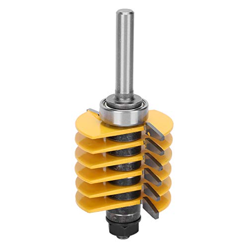 Anti-Backlash 8mm Schaft Holz Bearbeitung Fräser, Ultra Feine Karbid Klingen, Gelb, für Riss Markierung von Eacam