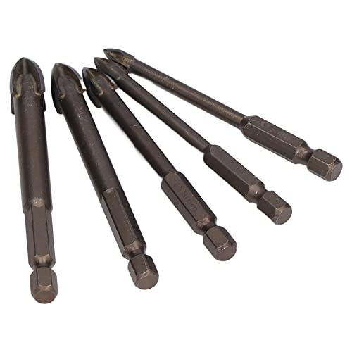 Carbide Cross Hex Bohrer Set, Starke Zähigkeit, Schnelles und Glattes Bohrung, 1/4 -Zoll -Sechskant -Schaft für Glas, Beton, Wände Carbide Cross Hex Bohrer Set, Starke Zähigkeit, Schnelles und Glattes Bohrung, 1/4 -Zoll -Sechskant -Schaft für Glas, Beton, Wände von Eacam