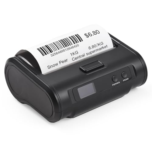 Eacam 110 Mm Tragbarer Thermischer Quittungsdrucker, Drahtloser BT -USB -POS -Drucker, 203DPI Clear Print für Ein Lebensmittelgeschäft für Kleinunternehmen, Unterstützt Eacam 110 Mm Tragbarer Thermischer Quittungsdrucker, Drahtloser BT -USB -POS -Drucker, 203DPI Clear Print für Ein Lebensmittelgeschäft für Kleinunternehmen, Unterstützt von Eacam
