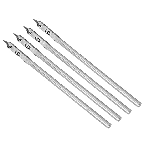 Eacam Flat Wood Bohrer, 4PCS Spade Bowing Loch Opener Bohrwerkzeuge, Hohe Härte und Haltbarkeit, Großartige Verarbeitung, Langes Lebensdauer, Schneiden von Dornendesign, Genaue Eacam Flat Wood Bohrer, 4PCS Spade Bowing Loch Opener Bohrwerkzeuge, Hohe Härte und Haltbarkeit, Großartige Verarbeitung, Langes Lebensdauer, Schneiden von Dornendesign, Genaue von Eacam