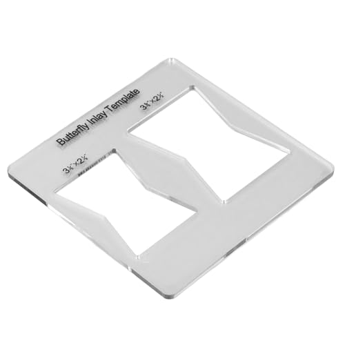 Eacam Inlay -Vorlage, Dekorative Holzverbindungslösung, Verbesserte Haltbarkeit, Router -Inlay -Vorlage, Acrylmaterial, ästhetische Anziehungskraft von Eacam