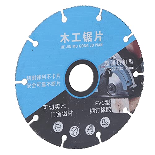 Holzbearbeitungssägenklinge, Hohes Mangan -Stahl -Schneidrad für Aluminium PVC Plastik, Festes Holz, Blockbrett, Stahlnagel, Gummi Holzbearbeitungssägenklinge, Hohes Mangan -Stahl -Schneidrad für Aluminium PVC Plastik, Festes Holz, Blockbrett, Stahlnagel, Gummi von Eacam