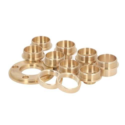 Messing -Router -Vorlagen Guides Set, Acht Größen Messing -Buchsen -Router -Vorlagenanleitung mit Verriegelungsmutter, Adapter, Aufbewahrungsbox für Holzbearbeitungs Messing -Router -Vorlagen Guides Set, Acht Größen Messing -Buchsen -Router -Vorlagenanleitung mit Verriegelungsmutter, Adapter, Aufbewahrungsbox für Holzbearbeitungs von Eacam