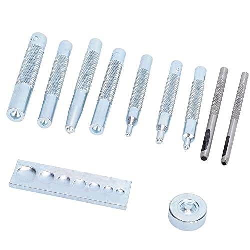 Ösenstempelwerkzeug, Extra Langer Griff, Hochgeschwindigkeitsstahl, Snap-Nieter, Hardware-Kit für Verschiedene Arbeitsszenarien Ösenstempelwerkzeug, Extra Langer Griff, Hochgeschwindigkeitsstahl, Snap-Nieter, Hardware-Kit für Verschiedene Arbeitsszenarien von Eacam