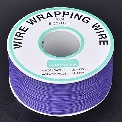 Purpur Zinnschild mit Kupferkern 30AWG Wicking Jumper Draht 300 M, Zum Löten von Kabel mit 80 ℃ Temperaturdauer für Notizbücher, Motherboards, LCD -Bildschirme Verwendet von Eacam