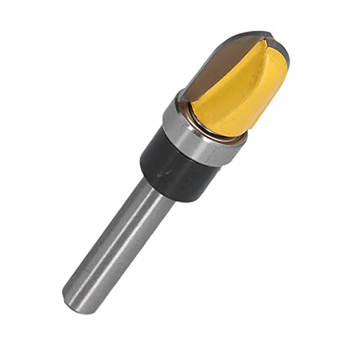 Rundes Nasenbit, Box Router Bit, Schüssel -Tablett -Schablonen -Schüssel -Schnitzschneider mit Lager 1/4 -Zoll -Schaft für CNC, Desktop -Router (1/2 Zoll Ballventil) von Eacam