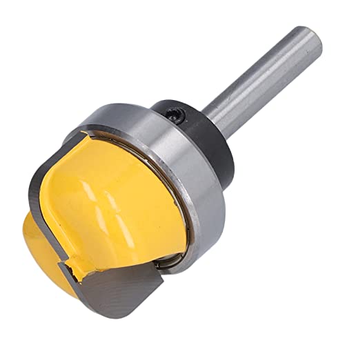 Rundes Nasenbit, Box Router Bit, Schüssel -Tablett -Schablonen -Schüssel -Schnitzschneider mit Lager 1/4 -Zoll -Schaft für CNC, Desktop -Router (1-1/8 Zoll) von Eacam