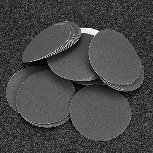 Schleifenpapier, Abrasive Sandpapierscheiben 50pcs, Nasse Trockenschleibebads 75 Mm, Starke Schleifkraft, Gute Verschleißfestigkeit, Verschiedene Körner, für Metallholz von Eacam
