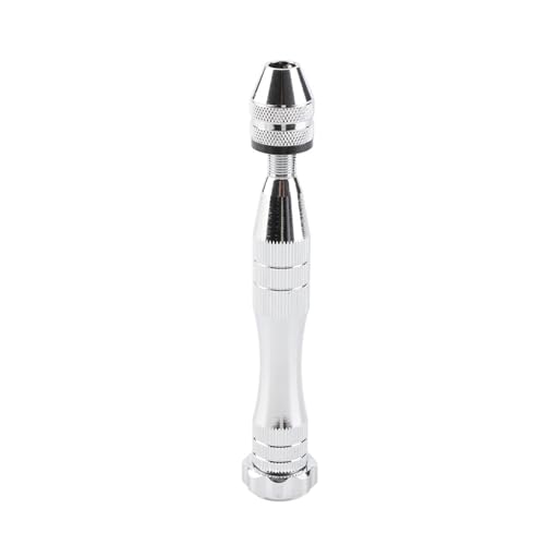 Silberfarbe Wide Gripe Range Chuck Hand Bohrer, Premiumlegierung, 10 HHS -Bohrer, für Holz, Kunststoff, Gummi von Eacam