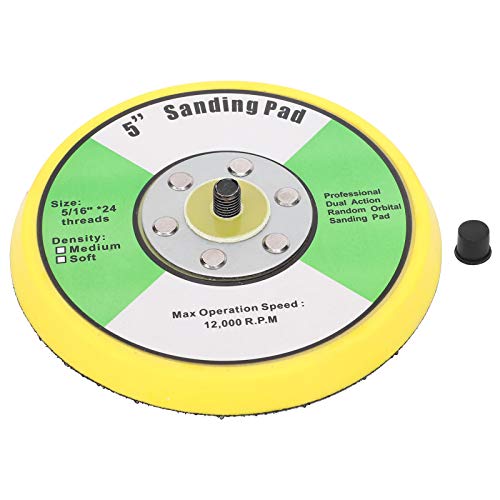Universal 5 Zoll/125 Mm Rundes Schleifkissen, Premium -ABS -Material, Professionelle Dual -Action Zufällige Orbitalschleifpolster für Schleifkanten und Oberflächen von Eacam