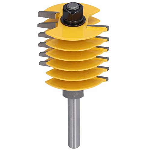 Verstellbarer Router -Bit, Härterstahlkörper, PTFE -Beschichtung, 8 Mm Schaft, 46 -Mm -Schneiderkopf für Holzbearbeitung von Eacam