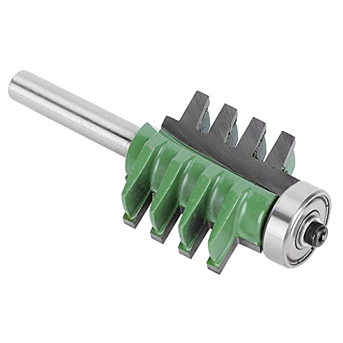 Zementiertes Carbid, Anti-Rebound-Router-Bit mit Integralem Gehärtetem Körper, Holzbearbeitungsschneider für Desktop-Holzbearbeitungsmaschine (8 grüne Griffe) von Eacam