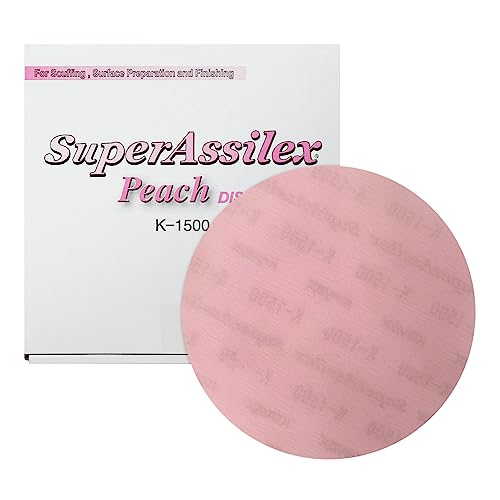 Super Assilex Flexible 12,7 cm Schleifscheiben, Pfirsich K-1500, ohne Löcher, Klettverschluss, 195-2505, 25 Scheiben Super Assilex Flexible 12,7 cm Schleifscheiben, Pfirsich K-1500, ohne Löcher, Klettverschluss, 195-2505, 25 Scheiben von Eagle Abrasives
