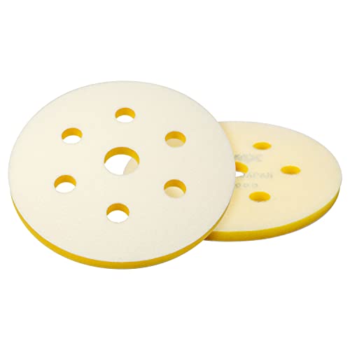 Super Buflex Schnittstellen-Pad für 15,2 cm Schleifscheiben, Hook & Loop, 7 Löcher, 971-0063, 2 Pads von Eagle Abrasives
