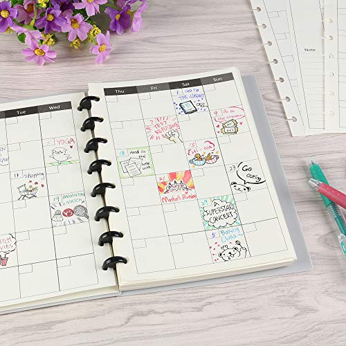 Eagle Discbound Nachfüllpapier, Innenkern, Planer-Nachfüllpapier, Papier für Notizbücher, Arc Notizbücher, 8 Löcher, 30 Blatt, 21,6 x 14 cm Monthly Planner Eagle Discbound Nachfüllpapier, Innenkern, Planer-Nachfüllpapier, Papier für Notizbücher, Arc Notizbücher, 8 Löcher, 30 Blatt, 21,6 x 14 cm Monthly Planner von Eagle