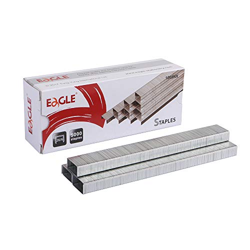 Eagle Standard Heftklammern, Full Strip, ¼ Zoll Beinlänge, 5.000 pro Box von Eagle