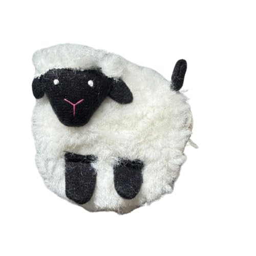 Highland Kuh oder Schaf Einziehbares Maßband - 60 Zoll / 150 cm - Weiches Tierdesign - Auto-Rücklauf mit Nasenknopf - Kompakt 7 × 7 cm (Schaf) von Earth Squared