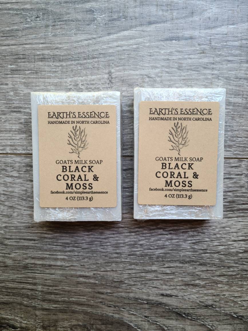 Black Coral & Moss 120 Ml Ziegenmilchseife, Handgemachte Naturseife, Herrenseife, Maskuline Seife Black Coral & Moss 120 Ml Ziegenmilchseife, Handgemachte Naturseife, Herrenseife, Maskuline Seife von EarthsEssenceNC