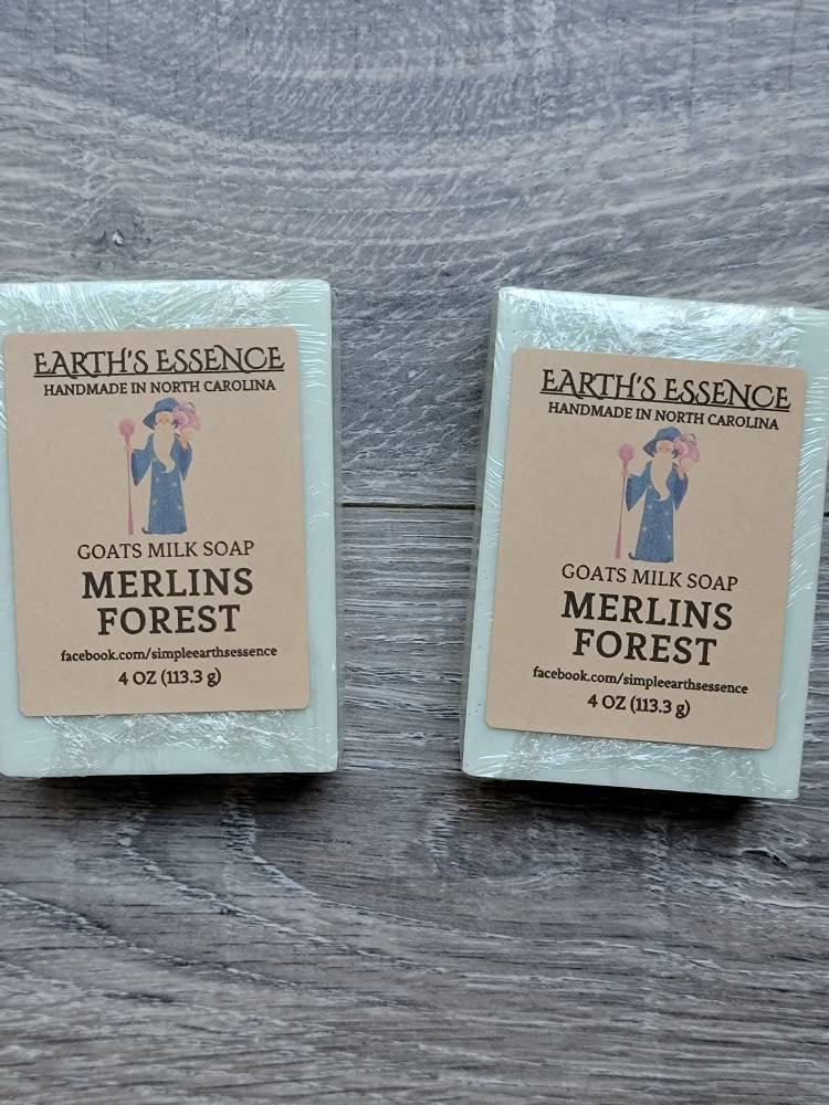 Merlins Forest 120 Ml Ziegenmilchseife, Handgemachte Naturseife, Herrenseife, Herrenduftseife Merlins Forest 120 Ml Ziegenmilchseife, Handgemachte Naturseife, Herrenseife, Herrenduftseife von EarthsEssenceNC