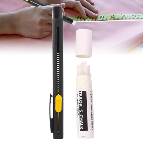 Heat Erasable Fabric Marker For Sewing, Embroidery, Quilting, White Fabric Marker, Suitable For Cotton, Knitted Fabrics, Diy Sewing Tools (White, 1) von EasPowest