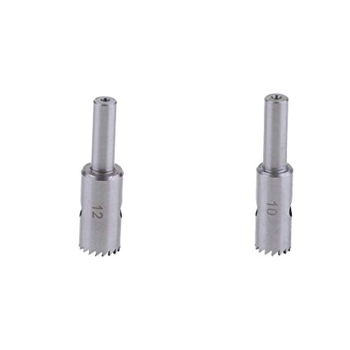 2 Stück Durchmesser 10 mm/12 mm Lochsäge Buddha Perlen Solid Carbide Ball Cutter Holzbearbeitung Werkzeuge Holzperlen CNC Holz Schneiden Bohrer Bits von Easnea