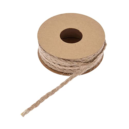 9,1 m Juteseil, geflochtenes Hanfseil, Sackleinenband, Jutebänder, natürliches Juteseil, dekorative Jute, gedrehte Schnur für Geschenkverpackungen, Basteln, Party, Heimdekoration, Bänder 9,1 m Juteseil, geflochtenes Hanfseil, Sackleinenband, Jutebänder, natürliches Juteseil, dekorative Jute, gedrehte Schnur für Geschenkverpackungen, Basteln, Party, Heimdekoration, Bänder von Easnea