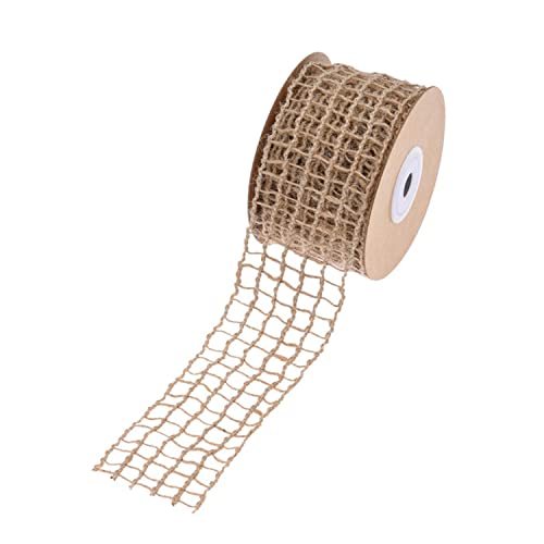 9,1 m langes Jute-Schleifenband aus Jute, für Hochzeiten, dekoratives Bastelband für Bastelarbeiten, Verpackungen, Zuhause, Party-Dekoration 9,1 m langes Jute-Schleifenband aus Jute, für Hochzeiten, dekoratives Bastelband für Bastelarbeiten, Verpackungen, Zuhause, Party-Dekoration von Easnea