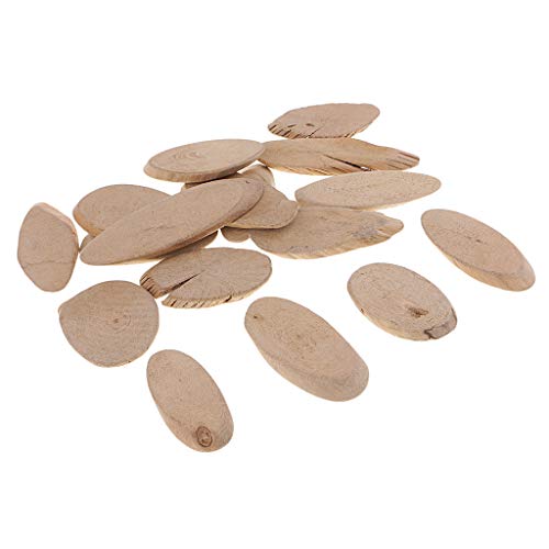 Easnea 250 g natürliche Holzscheiben, Treibholzstücke, Bastelstäbe, klein für Northumbrian Coastline Display Kunst und Handwerk DIY Dekorieren, Kreieren - Oval 8-10 cm von Easnea