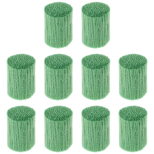 Knüpfgarn, vorgeschnittenes Teppichgarn, Tapisseriegarn, Knotenteppich, Faden, Knüpfteppich, Wolle, Acrylgarn, Teppich, Teppich für Heimwerker, Kissenbezüge, Decken (Grün 30) von Easnea