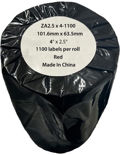 Zebra kompatible Versandpapier-Etiketten, Rolle, 1100 Stück (ZA4 x 2,5–1100) von Eason Bros