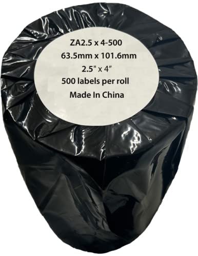 Zebra kompatible Versandpapier-Etiketten, Rolle, 500 Stück (ZA2.5x4-500) von Eason Bros