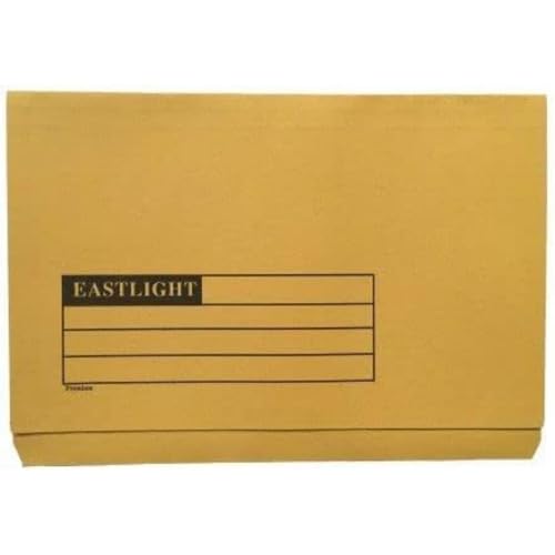 Dokumentenmappe, volle Klappe, Kanzleipapier, 270 g/m², Gelb, 50 Stück von Eastlight Premium