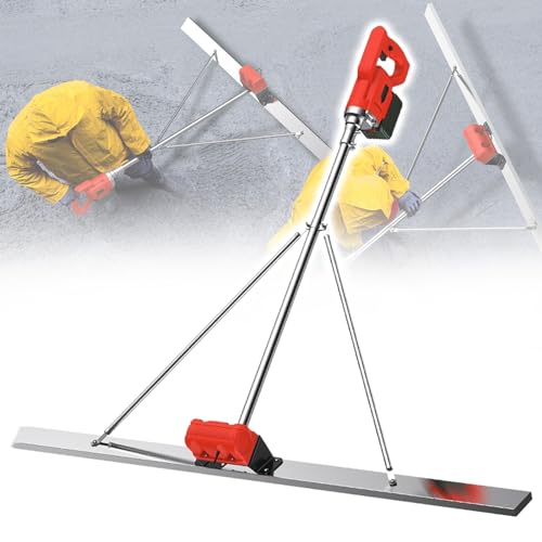 Eastnmythet Vibrationsset für Betonestrich, Lineal zum Nivellieren von Beton, 6000 U/min, 150 cm, batteriebetriebene Vibrationsmaschine für die Zementbearbeitung,220V 2Battery Eastnmythet Vibrationsset für Betonestrich, Lineal zum Nivellieren von Beton, 6000 U/min, 150 cm, batteriebetriebene Vibrationsmaschine für die Zementbearbeitung,220V 2Battery von Eastnmythet