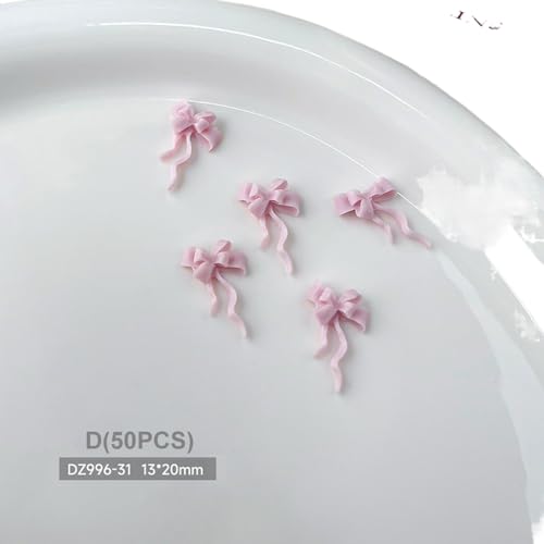50 Stück Bogen-Nagel-Anhänger, bunte Bowknot 3D niedliche Nagel-Anhänger für Acryl-Nagel-Zubehör Design für Nagelschmuck-Basteln Nagel kunst Dekoration Zubehör 50 Stück Bogen-Nagel-Anhänger, bunte Bowknot 3D niedliche Nagel-Anhänger für Acryl-Nagel-Zubehör Design für Nagelschmuck-Basteln Nagel kunst Dekoration Zubehör von Eastocos