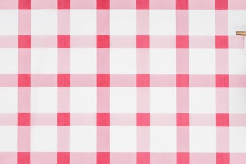Easu Rot-weiß karierte Tischdecken, 2 Stück, Gingham-Kunststoff-Tischdecke, Einweg-Tischdecke, 137,2 x 274,4 cm, wasserdicht, Esstischdecke Easu Rot-weiß karierte Tischdecken, 2 Stück, Gingham-Kunststoff-Tischdecke, Einweg-Tischdecke, 137,2 x 274,4 cm, wasserdicht, Esstischdecke von Easu