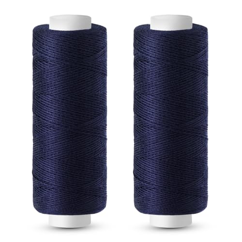 Easusy Nähgarn, 2 Stück, 200 Meter, marineblau, Allzweckgarn für Nähmaschine, Handnähte, Stickerei Easusy Nähgarn, 2 Stück, 200 Meter, marineblau, Allzweckgarn für Nähmaschine, Handnähte, Stickerei von Easusy