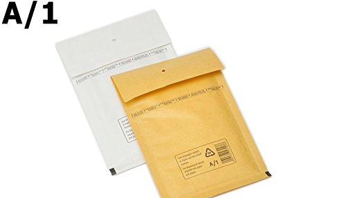 1000 Luftpolstertaschen Größe A 100 x 165 mm weiß von Easy Packing ltd