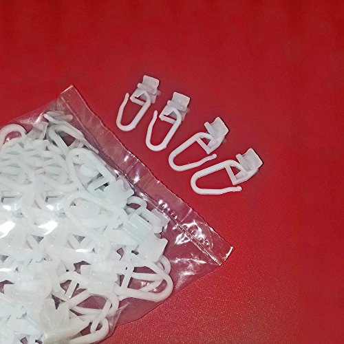 Easy-Shadow – 100 Stück Faltengleiter X-Gleiter mit Faltenlegehaken für Gardinenschienen und Vorhangschienen mit Innenlauf – weiß Easy-Shadow – 100 Stück Faltengleiter X-Gleiter mit Faltenlegehaken für Gardinenschienen und Vorhangschienen mit Innenlauf – weiß von Easy-Shadow