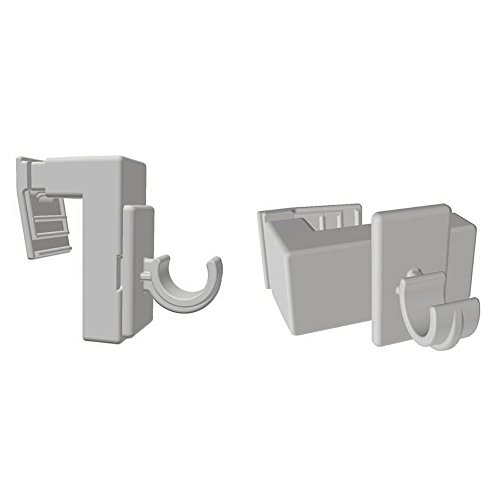 Easy-Shadow - 6 Stück Vario Florida Klemmhalter verstellbar für 12 mm Vitragestangen Cafehausstangen für Rahmenstärke 10 mm - 25 mm Montage ohne Kleben - weiß Easy-Shadow - 6 Stück Vario Florida Klemmhalter verstellbar für 12 mm Vitragestangen Cafehausstangen für Rahmenstärke 10 mm - 25 mm Montage ohne Kleben - weiß von Easy-Shadow