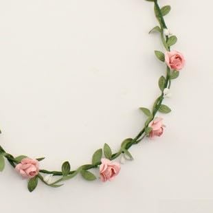 EasyByMall Strahlende Blumenkrone mit bunten Blüten, ideal für Geburtstage, Partys und mehr, Hellrosa, 4 Stück EasyByMall Strahlende Blumenkrone mit bunten Blüten, ideal für Geburtstage, Partys und mehr, Hellrosa, 4 Stück von EasyByMall