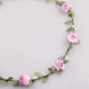 EasyByMall Strahlende Blumenkrone mit bunten Blüten, ideal für Geburtstage, Partys und mehr (Weiß, 3) von EasyByMall