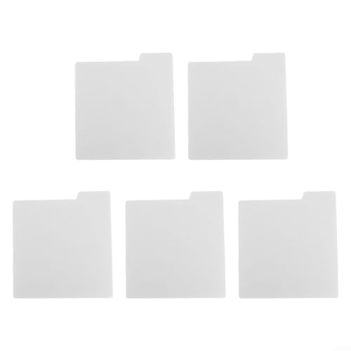 Effiziente CD- und LP-Sortierung mit 5 Klassifizierungskarteikarten, entworfen für einfaches Musikabrufen (weiß, 17,8 cm) von EasyByMall
