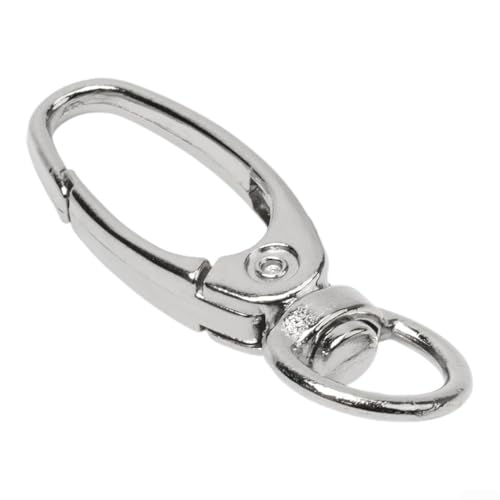 Funktionelle Karabinerhaken aus Legierung mit Drehgelenk, ideal für Schlüssel, Taschen oder Bastelarbeiten, 10 Stück Funktionelle Karabinerhaken aus Legierung mit Drehgelenk, ideal für Schlüssel, Taschen oder Bastelarbeiten, 10 Stück von EasyByMall