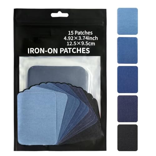 EasyCount E Ron-on Patches innen und außen, stärkster Klebstoff, 100 % Baumwolle, Schwarz und Weiß, Reparatur-Set EasyCount E Ron-on Patches innen und außen, stärkster Klebstoff, 100 % Baumwolle, Schwarz und Weiß, Reparatur-Set von EasyCount E