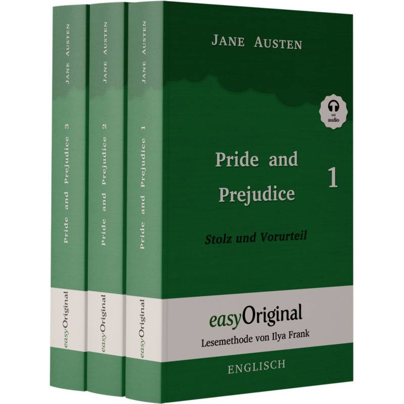 Pride And Prejudice / Stolz Und Vorurteil - Teile 1-3 Softcover (Buch + 3 Mp3 Audio-Cd) - Lesemethode Von Ilya Frank - Zweisprachige Ausgabe Englisch- von EasyOriginal
