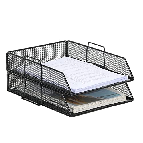 EasyPAG 2 Stück A4 Stapelbar Metall Büro Schreibtisch Organizer Dokumentenhalter Aktenablage Zeitschriftenhalter Briefablage Papier Magazin Organisator,Schwarz EasyPAG 2 Stück A4 Stapelbar Metall Büro Schreibtisch Organizer Dokumentenhalter Aktenablage Zeitschriftenhalter Briefablage Papier Magazin Organisator,Schwarz von EasyPAG